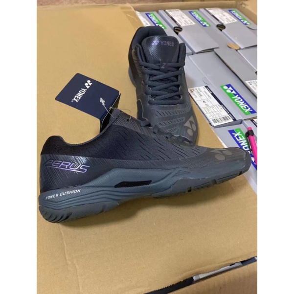 Exbill Sepatu Yonex aerus Z Dark Grey  terbaru bulutangkis ringan
