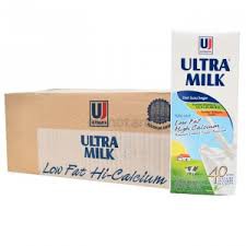 

250ml Low Fat Plain / Cokelat UHT Ultra Milk Lowfat Perkarton Isi 24