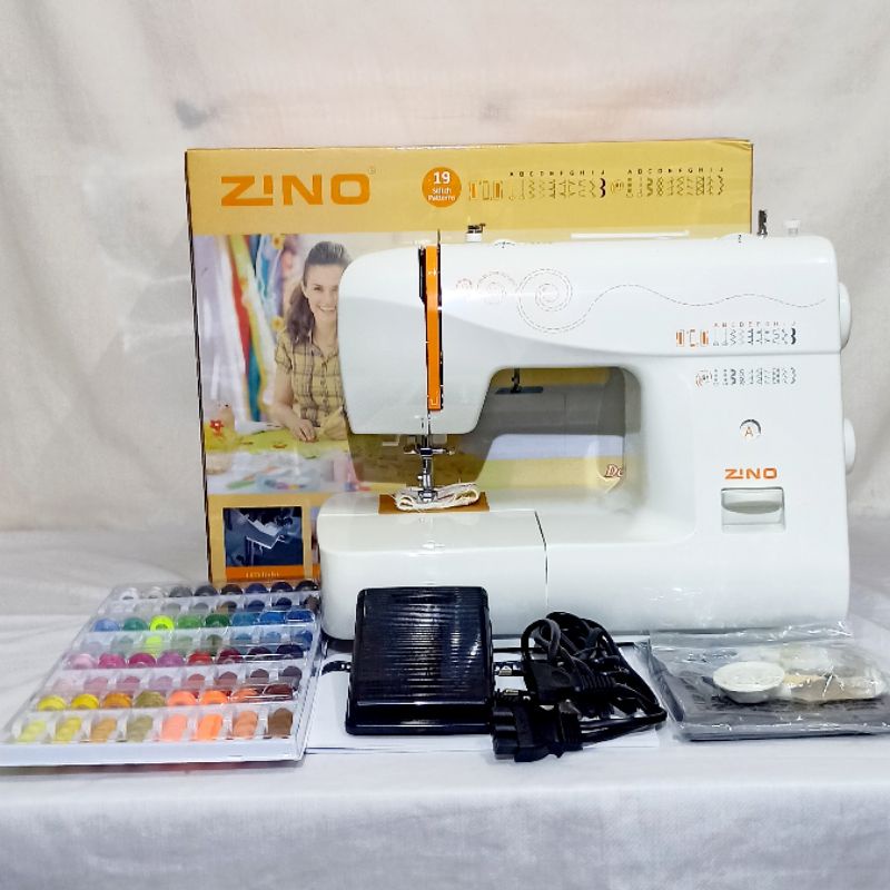 Mesin Jahit Portable ZINO 830L / 19 Pola Jahitan