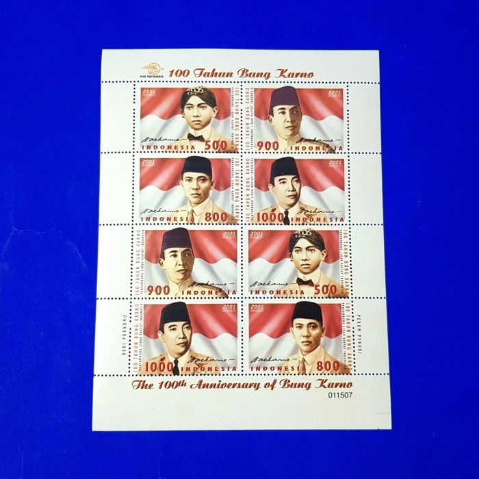 

Aman Perangko/Prangko Presiden Soekarno.100 Tahun Bung Karno. Minisheet Murah