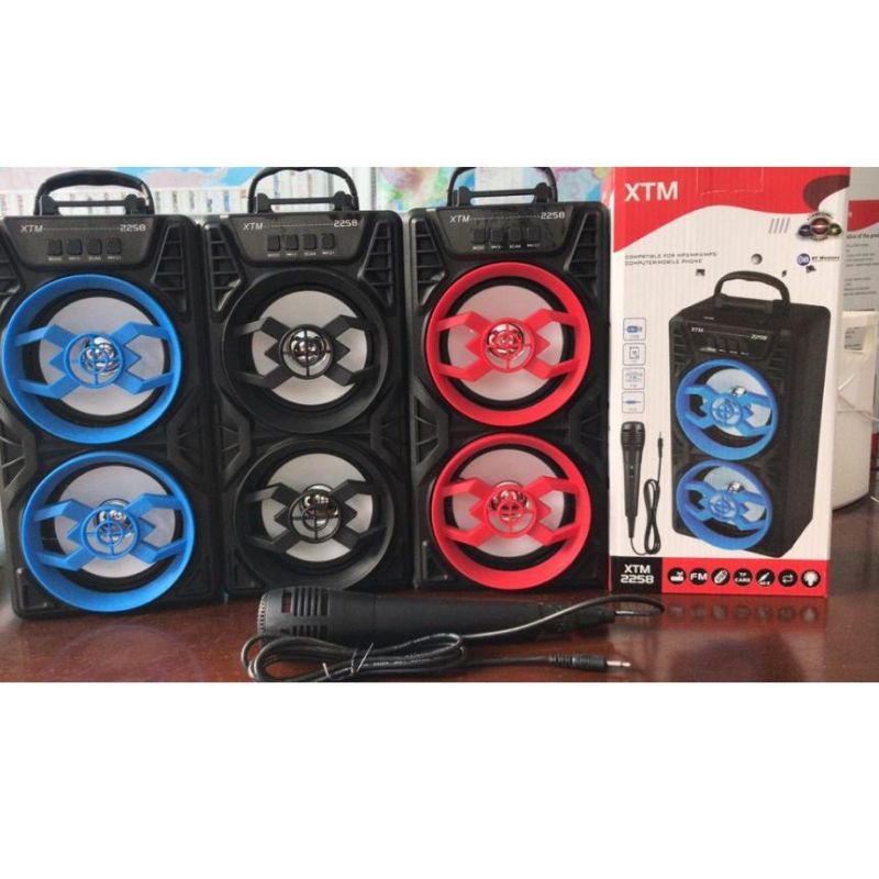 COD SPEAKER KARAOKE BLOETOOTH XTM 2258 BONUS MIC/SALON KARAOKE BLOETOOTH PORTABEL MURAH/SPEAKER TENT