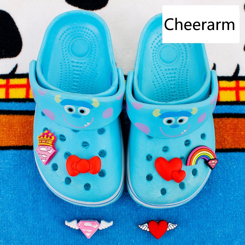 jibbitz crocs croc charms Kancing Sepatu Bahan PVC Lembut Warna Pelangi Untuk Dekorasi