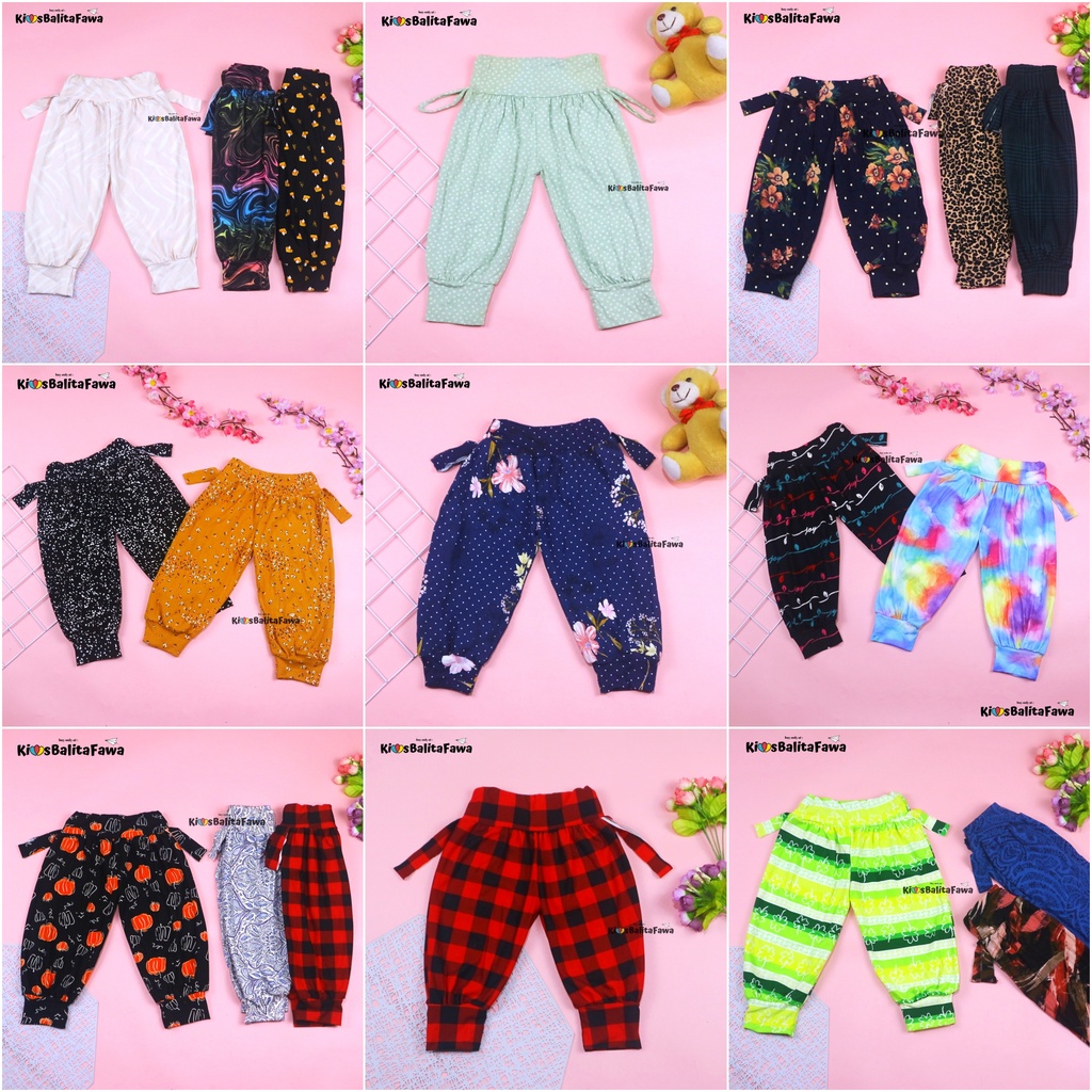 Aladin Carlissa Uk 0-18 Bulan / Celana Bayi Anak Cewek Murah Panjang Adem Motif Pants Lucu Grosir babycinnamon