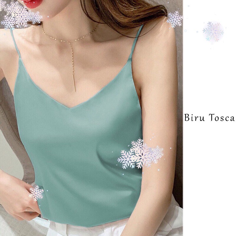 [COD] BEST SELLER Basic Tank Top Tali - Tank Top Premium - Strappy Tank-Tosca