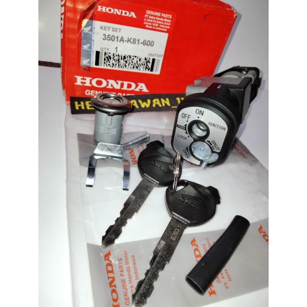 kunci kontak set Honda K81 Beat esp 2017+2019 Beat pop Beat street.ori