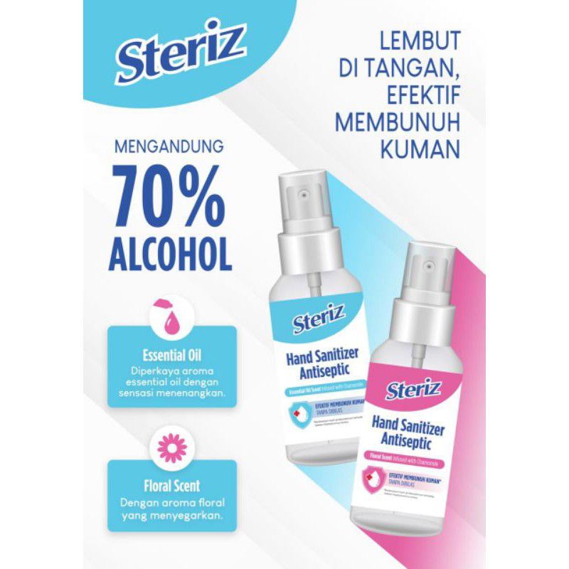 Jual Steriz Hand Sanitizer 60ml Shopee Indonesia 2423