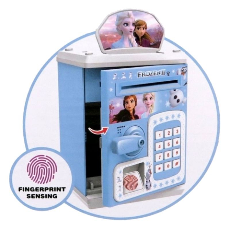 Mainan Money Safe Frozen ATM MINI CELENGAN MUSIC AND LIGHT