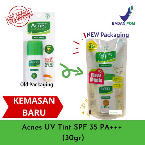 Acnes Uv Tint Natural green 30g (NEW)