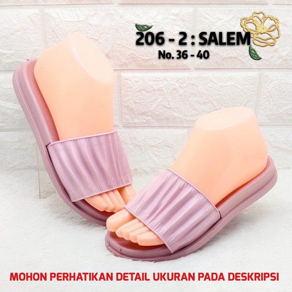 Sandal Wanita Balance 206 2 Slip Jelly Kerut Import Original Ringan Empuk Nyaman Awet Sol Anti Slip