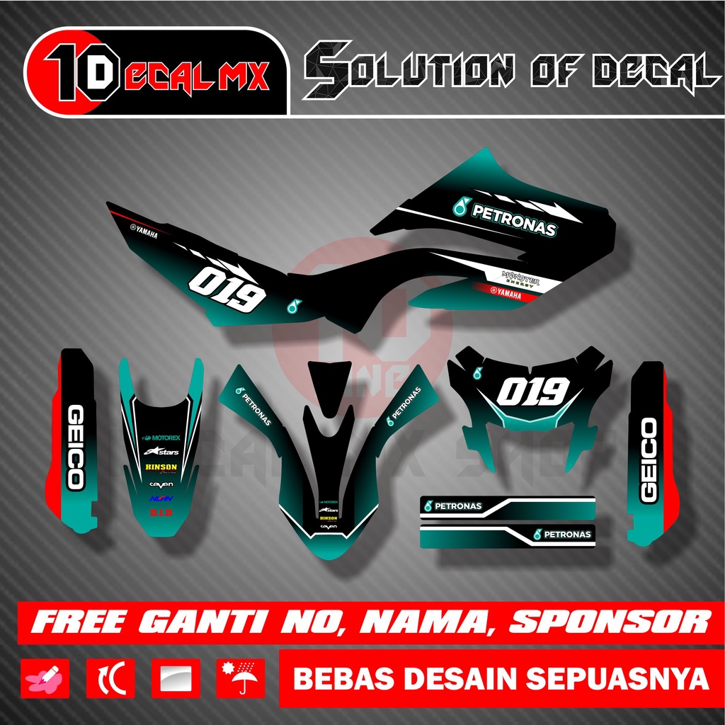 Decal Stiker WR 155 Petronas Keren Full Body
