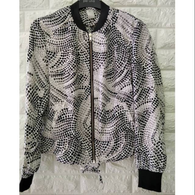 H&M print bomber jacket