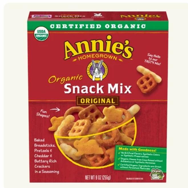 

Annie's homegrow Organic Snack Mix - Original 255 gr / krekers mix
