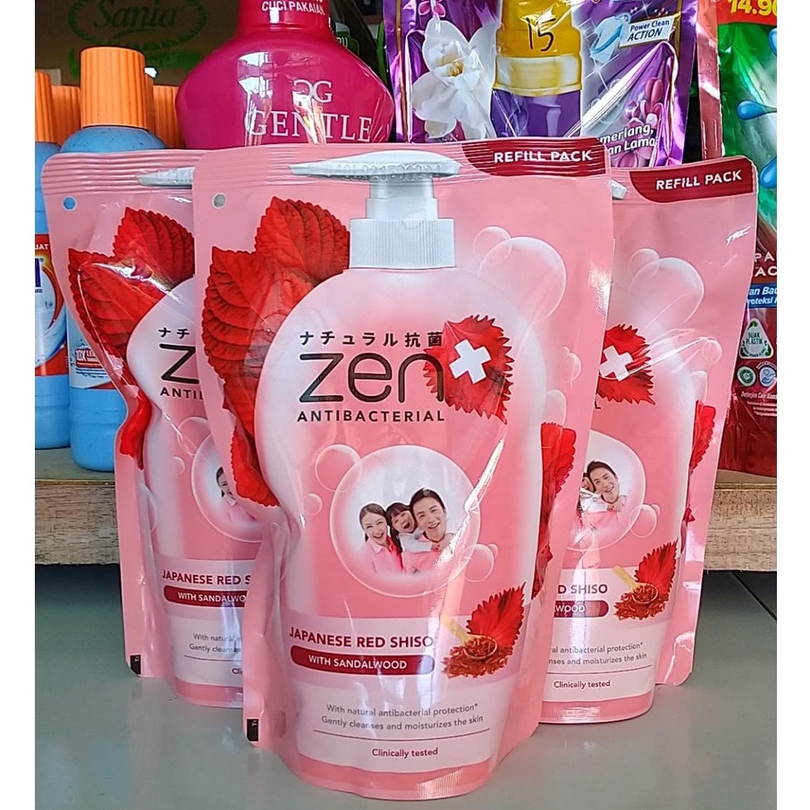 zen cair 450ml sabun mandi cair refill