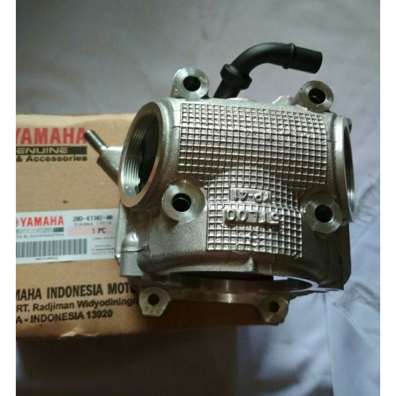 CYLINDER HEAD MIO ASLI / BLOK HEAD MIO ORI YAMAHA 28D E1102 00