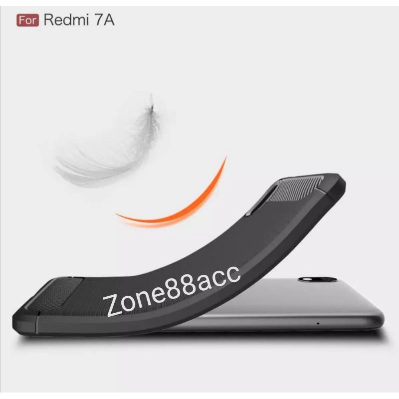 Redmi 7A Silicon Case Softcase iPAKY Carbon Casing Cover TPU