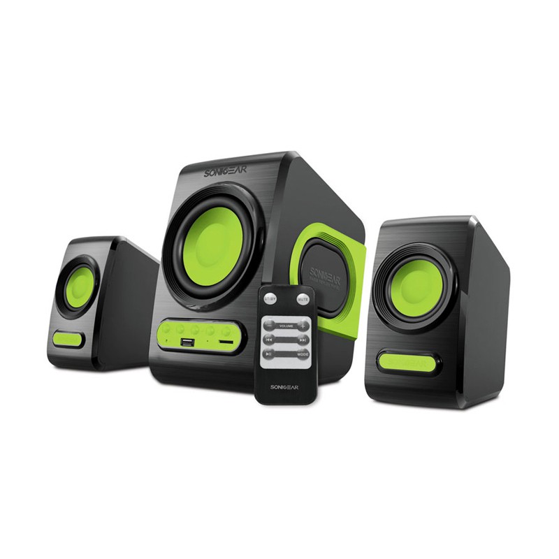 DISKON SPEAKER MINI BOX SONIC GEAR QUARTO 2 1 MURAH REMOTE