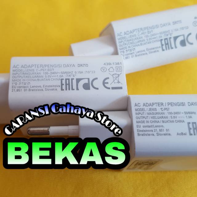 Adaptor Charger Lenovo 1Amper Original Copotan Bawaan Hp Ori