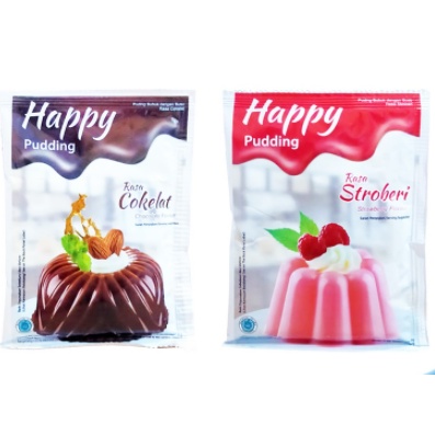 

HAPPY PUDING COKLAT STROBERI 60 GRAM NUTRIJELL CEMILAN ANAK PUDDING COKELAT STRAWBERRY SNACK MAKANAN RINGAN GROSIR MURAH FORISA DESSERT ECERAN SACHET