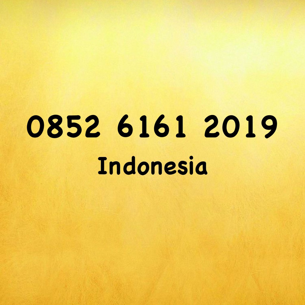 Nomor Cantik Kartu AS Seri Tahun - 19 - 0852 6161 2019