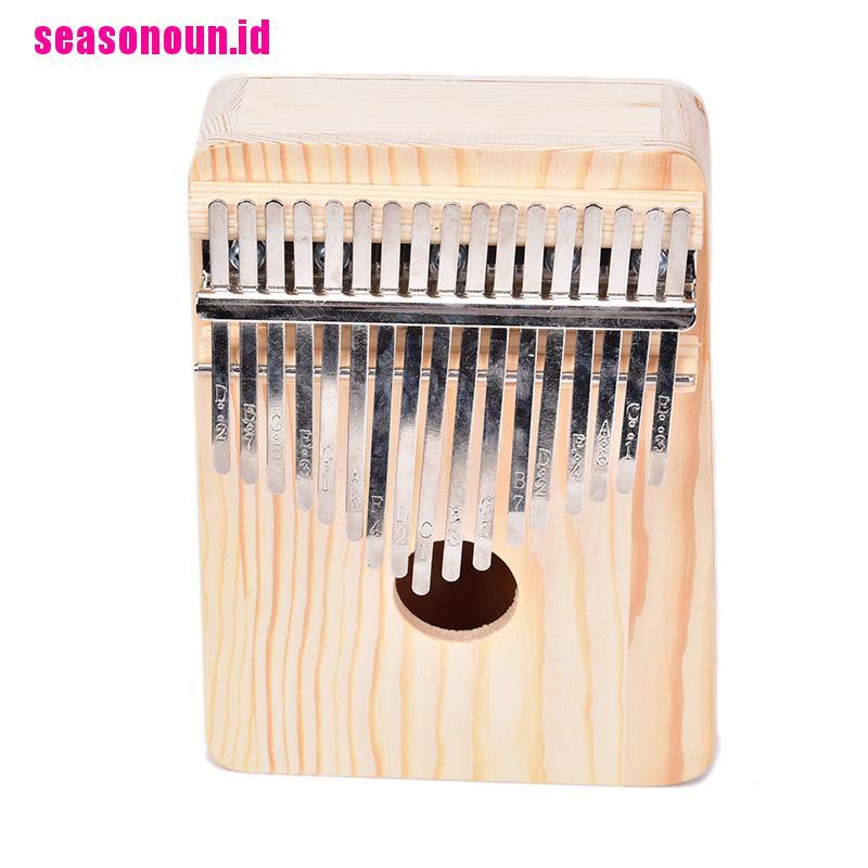 Piano Jari Kalimba 17 Kunci Bahan Kayu Pinus Solid Gaya Afrika