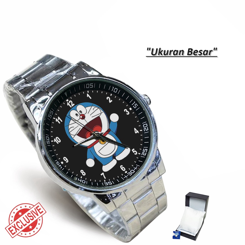 Jam Tangan Rantai Couple DORAEMON MOTIF - 3 (Special)