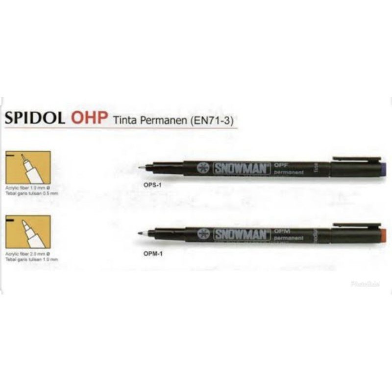 

Snowman Spidol Tinta Permanen OPF OPM