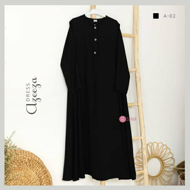 GAMIS PUTIH POLOS / DRESS UMROH SERIES BUSUI AZEEZA BY ZIZARA