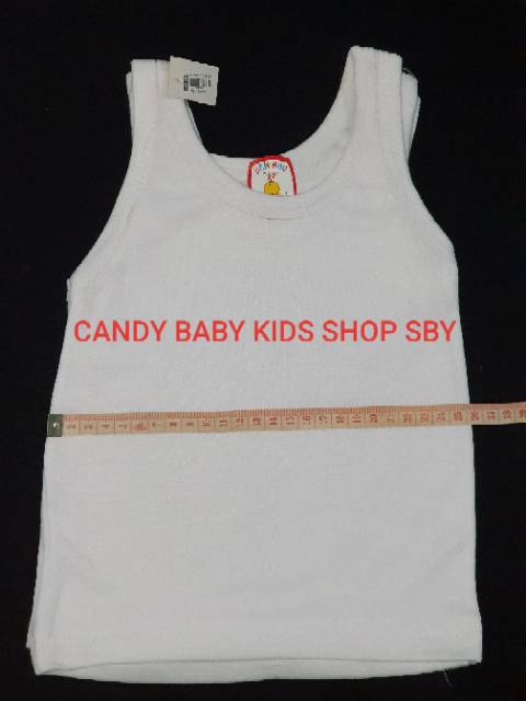 Singlet Hao Hao Hen Hao Kaos Dalam Anak Bayi 22/24 Putih/Warna isi 3pcs Murah Halus