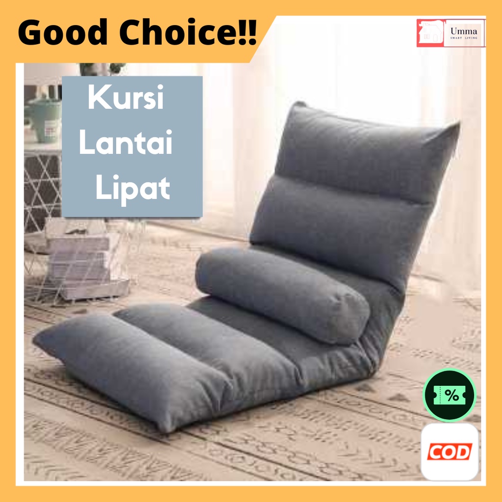 Kursi Lipat Lantai  Folding Floor Chair Lounger Home Lazy Sofa 6 Grids - VDS14 Vieruodis
