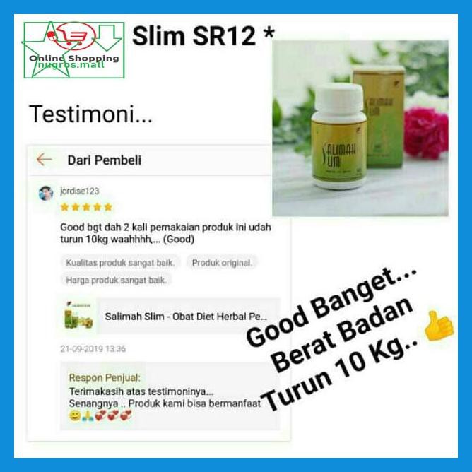 W3Qeqw- Ampuh. Sr12 Salimah Slim / Obat Pelangsing Herbal / Obat Diet / Bpom Sw54Eft-