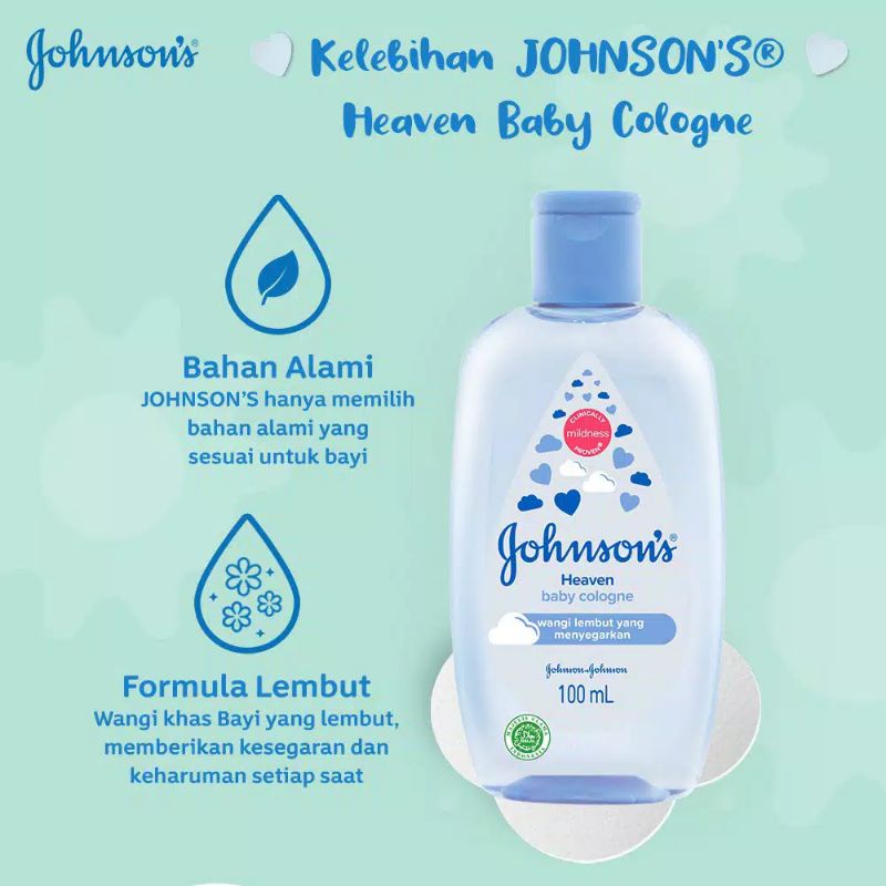 Johnson's Baby Cologne 100ml - Johnsons Minyak Wangi Bayi - Johnson Parfum Bayi Wangi Lembut