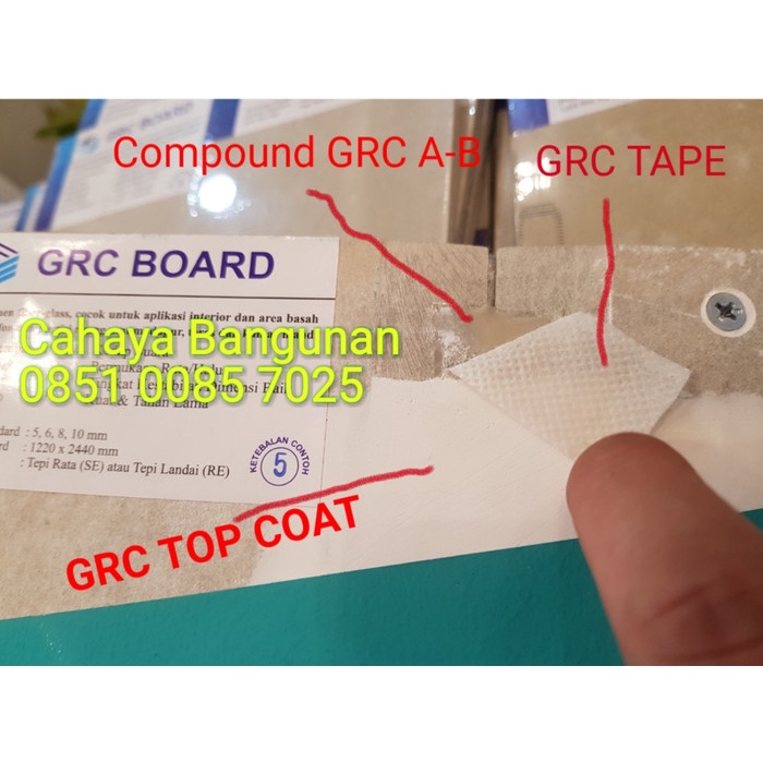 Kompon Compound Compond GRC Board A dan B AB 2 Komponen A+B 2Komponen