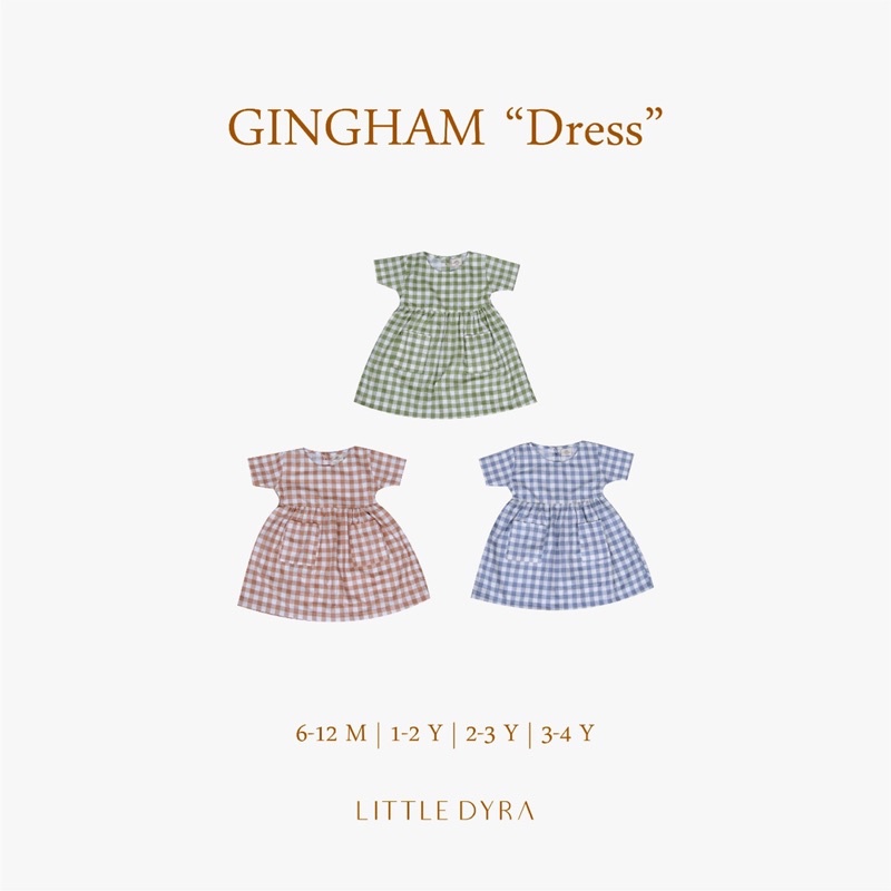 Gingham Dress | Dress Anak | Baju Anak Perempuan