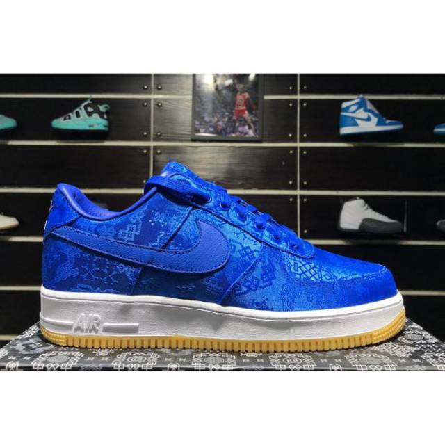 Nike Air Force 1 X Blue cloth