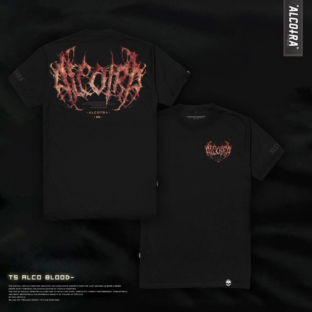 TS ALCO BLOOD // T-SHIRT ALCOTRA BLOOD FONT