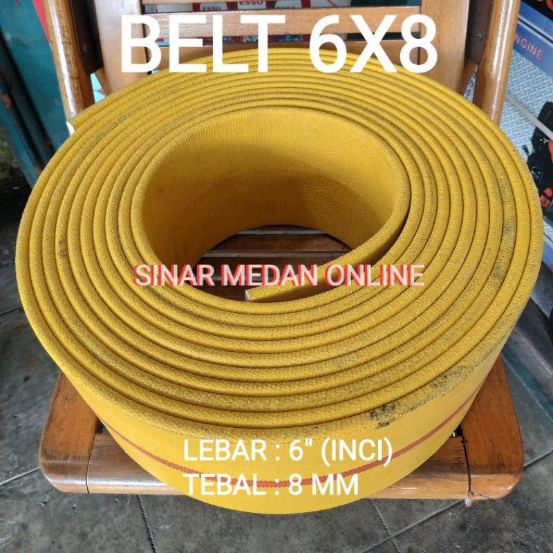 

Belt 6" x 8 mm Belting 6x8 Kuning 1 meter