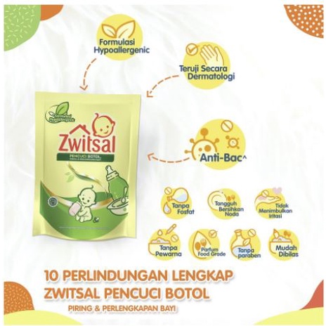 SABUN CUCI BOTOL BAYI ZWITSAL 750ML POUCH BABY BOTTLE CLEANER