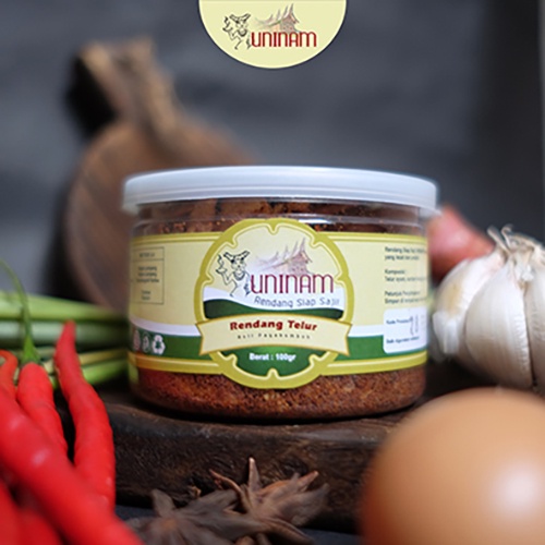

UniNam Rendang Telur 100gr / Makanan Cepat Saji Makanan Kemasan Rendang Padang Food Makanan Ringan