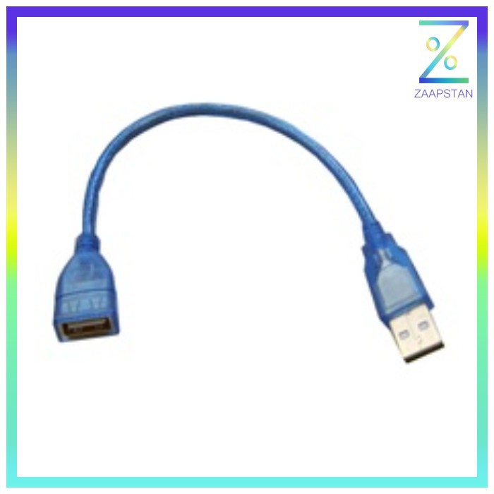 Kabel USB Extension Cable 2.0 AM AF 20cm - A13 - Blue