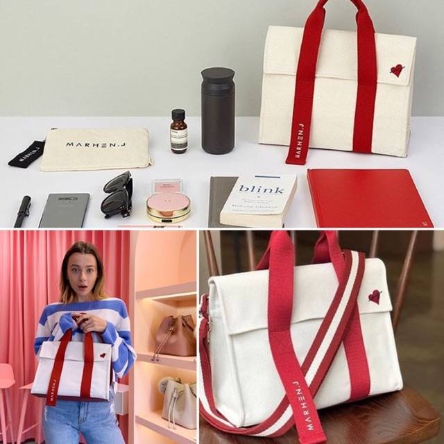 (OBRAL TERMURAH) ORIGINAL 100% Marhen J Roy Mini Bag Heart Signal Tas Korean Marhen.J  Tanpa Wrappen