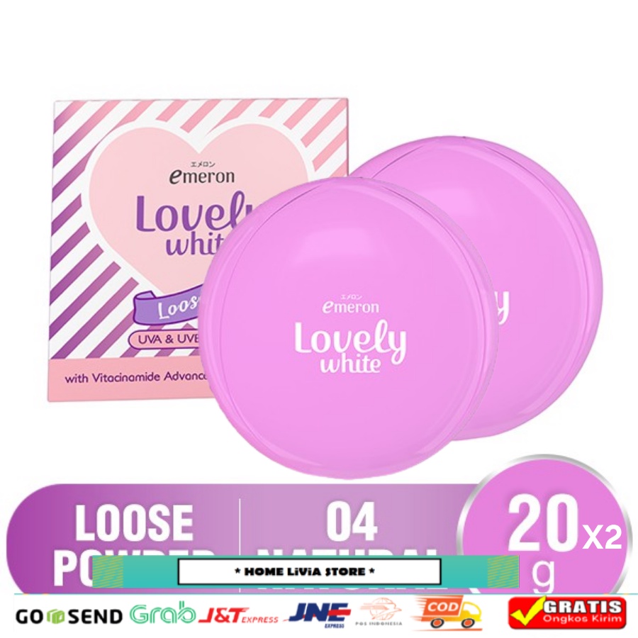 Emeron Lovely White Bedak Tabur 04 Natural 2 pcs