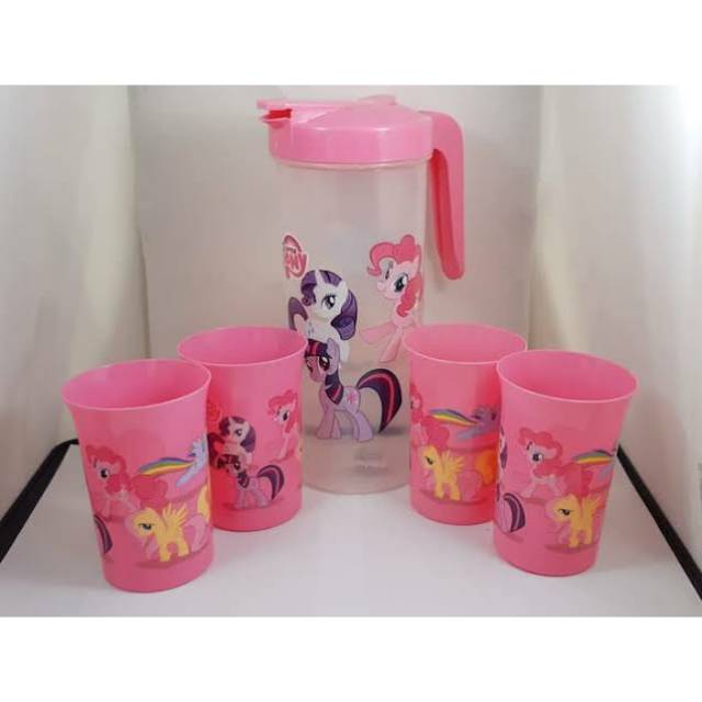 600gr# teko beranak little pony / teko kuda poni / gelas karakter gelas kudaponi