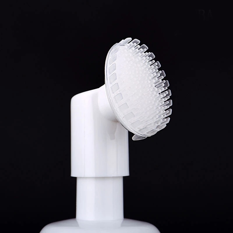 [100-200ml Push Silicone Brush Head Foam Bottle Mousse Foam Bottle] [Travel Portable Transparent Storage Empty Bottle With Cleansing Brush] [Sub-bottle Of Cleansing Lotion &amp; Shampoo &amp; Hand Sanitizer]