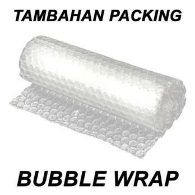 

Packing tambahan / bubble wrap extra / pengaman paket / kiriman