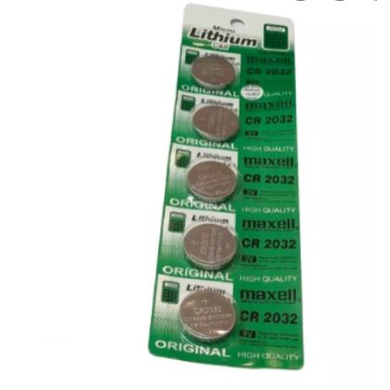 BATTERY MAXELL KANCING BATRE BATERAI LITHIUM CR-2032 KALKULATOR JAM TANGAN COIN KOIN 3V  Murah