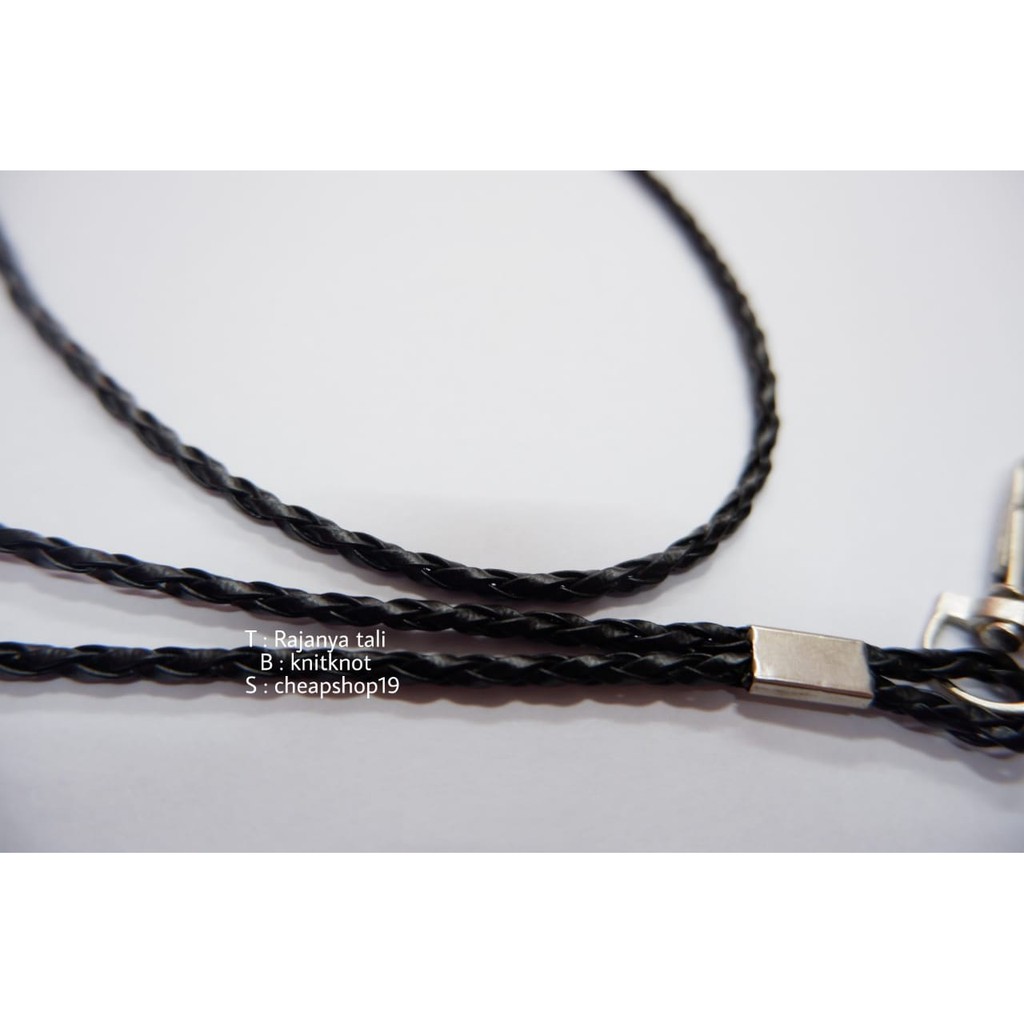 Tali Gantungan HP/Tali ID/Tali kulit kepang 3 mm