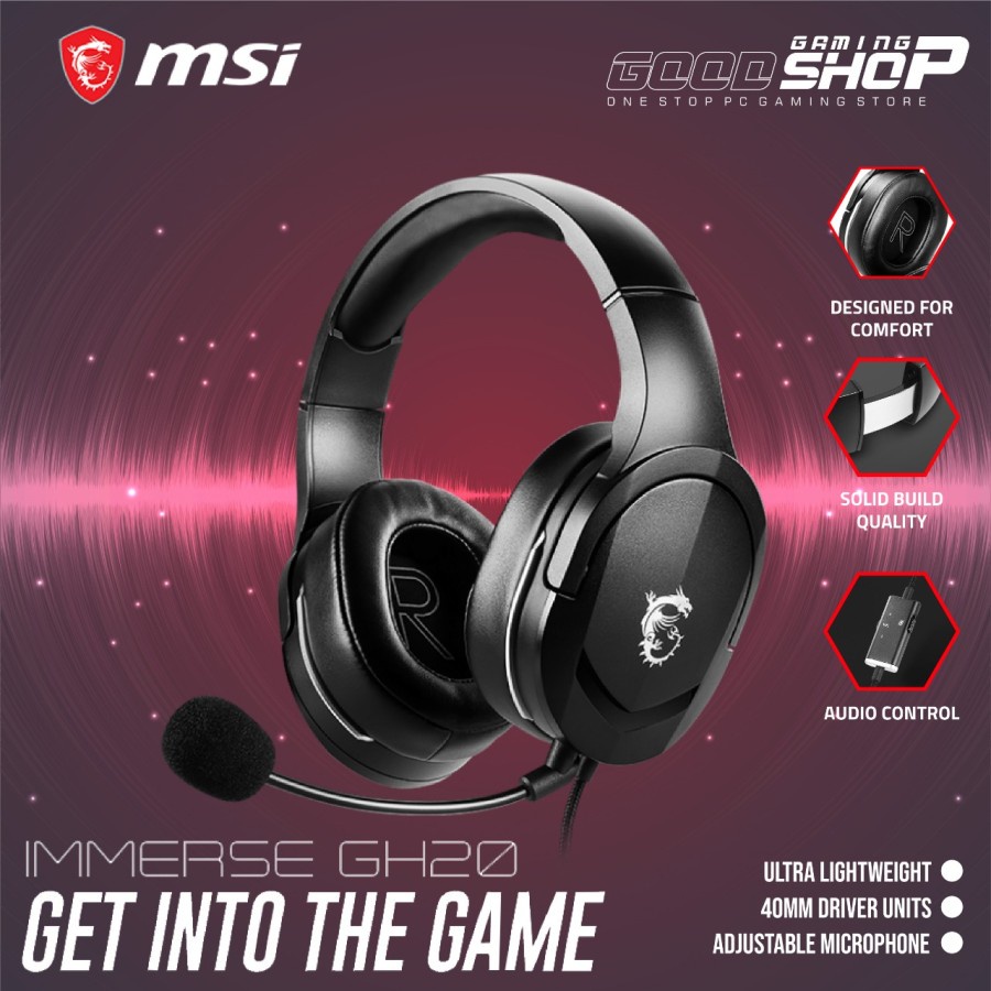 MSI IMMERSE GH20 / GH-20 - GAMING HEADSET