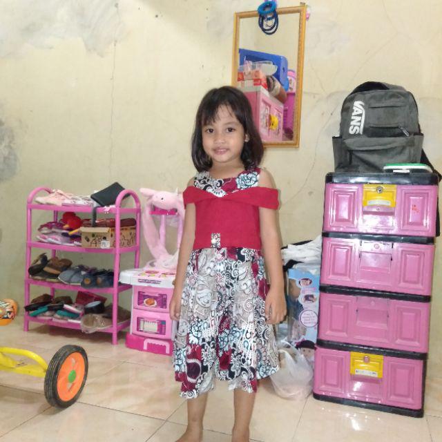 Dress / Kemeja Batik Anak Ab / Batik Anak Modern