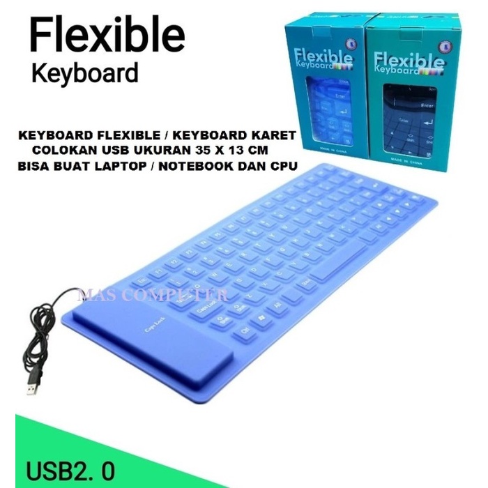 Harga Keyboard Flexible keyboard karet notebook keyboard usb