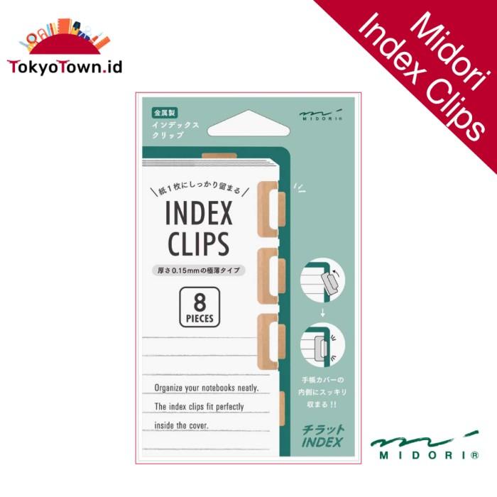 

Klip | Midori Index Clips 8Pcs Copper